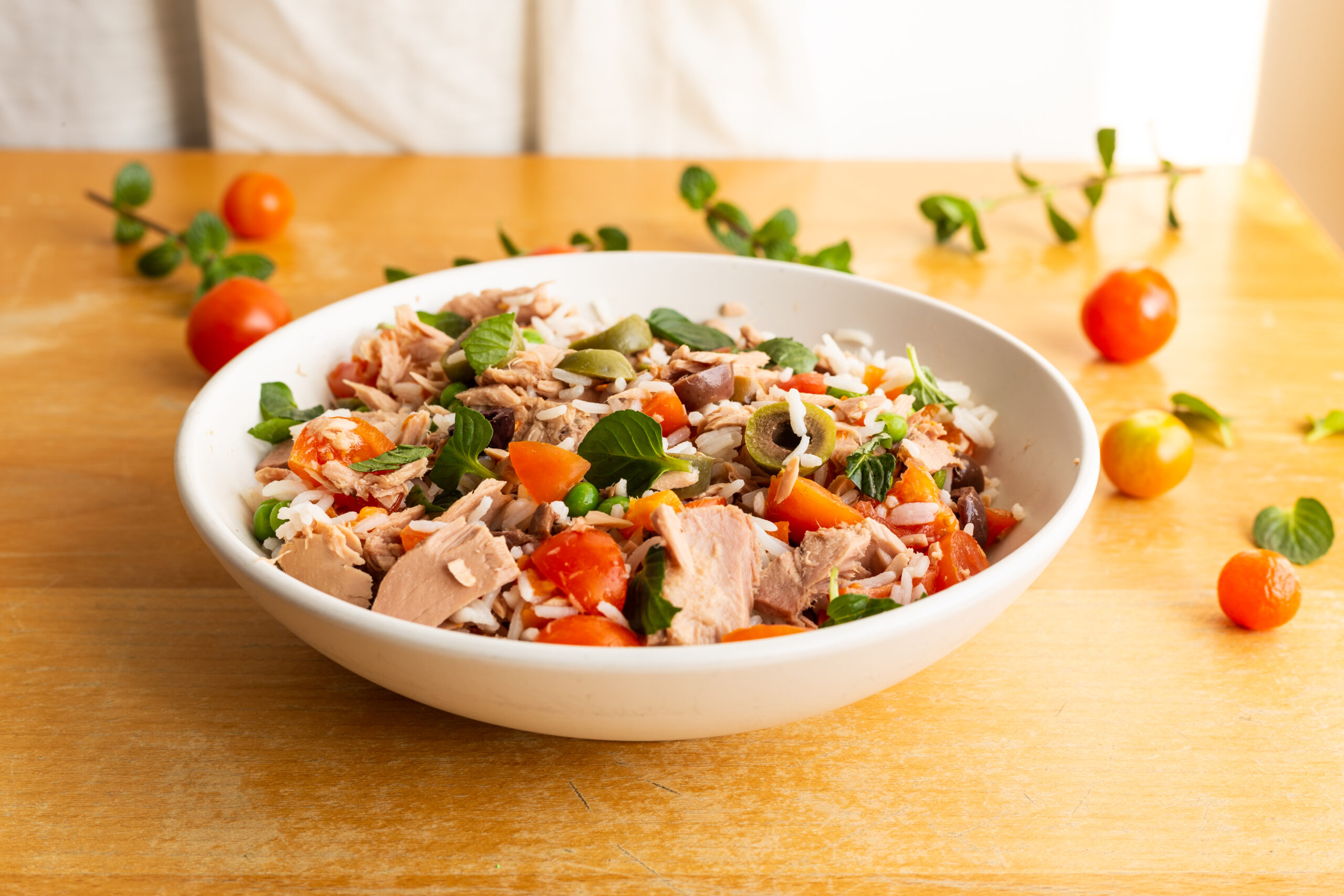 Brown rice tuna bowl