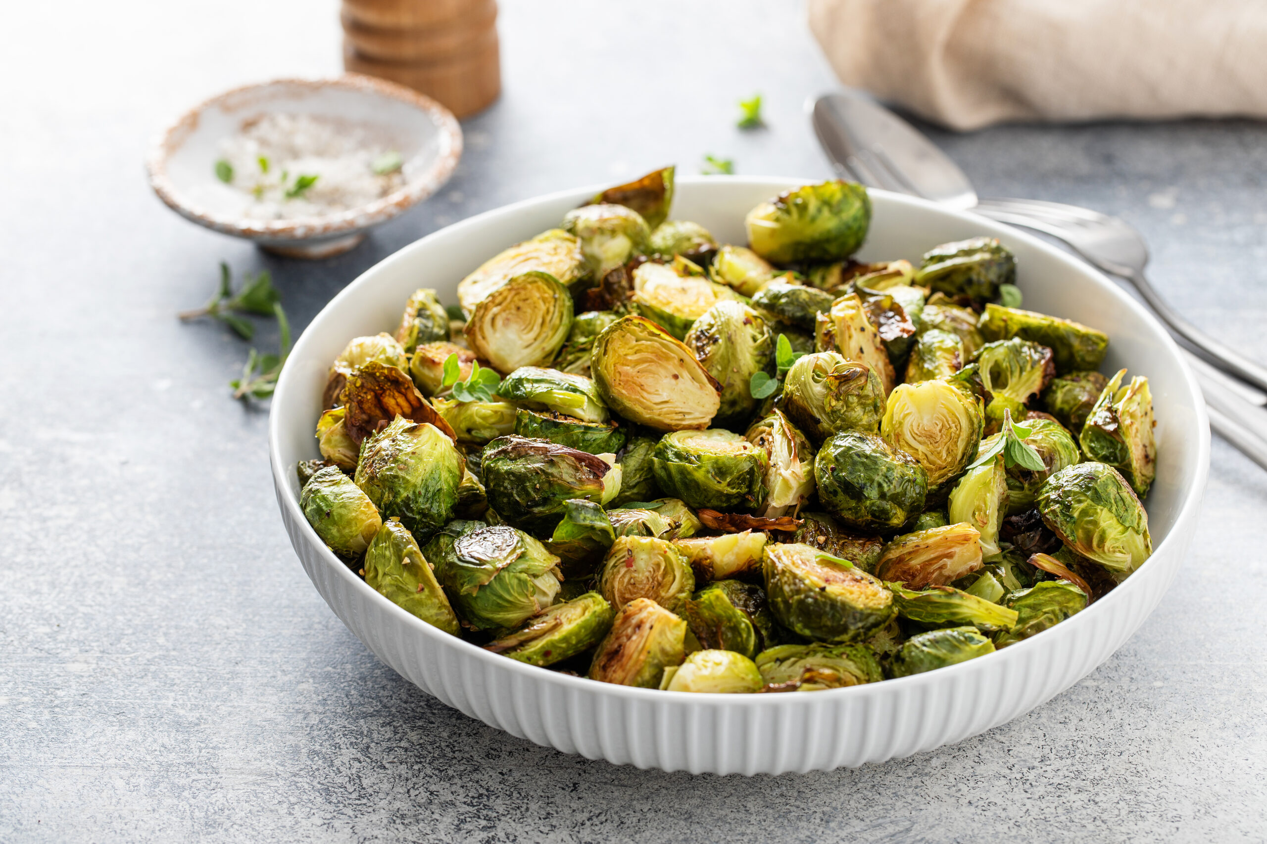 air fried brussels sprouts