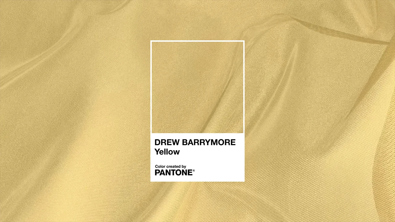 Pantone Color Drew Barrymore Yellow
