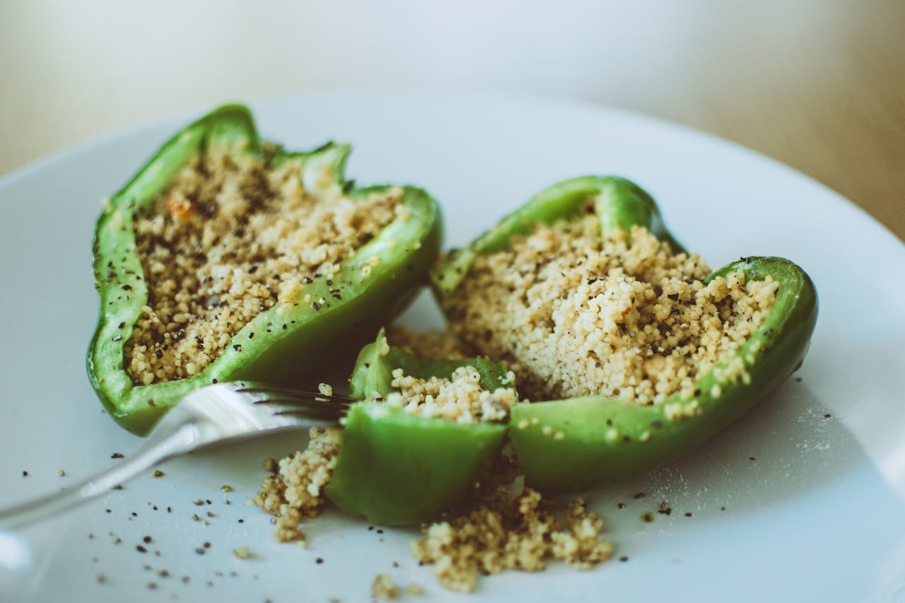 Stuffed bell pepper with quinoa