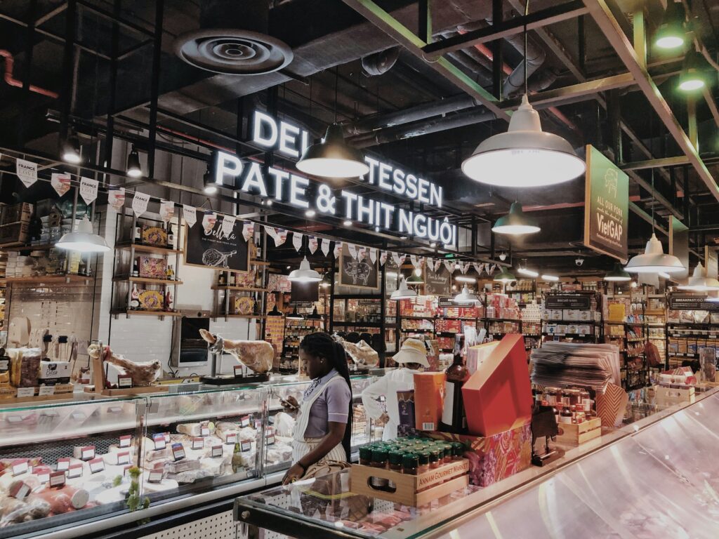 Grocery Stores Supporting DEI pictured: person shopping