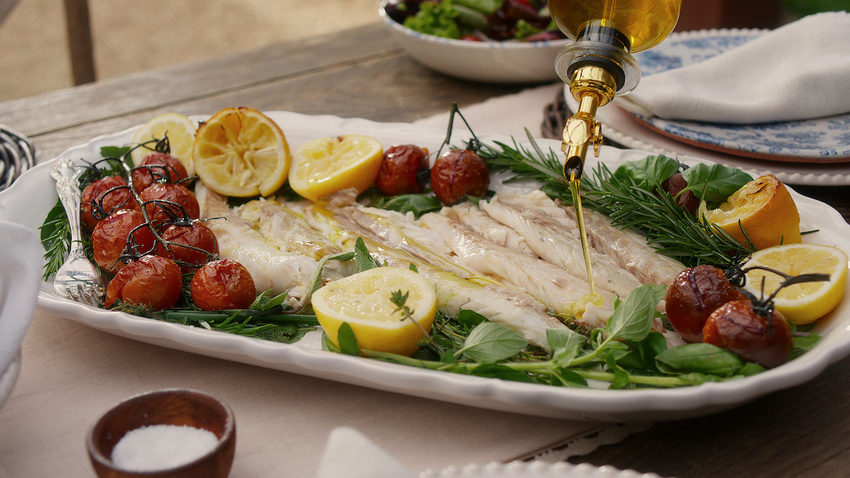 salt baked fish