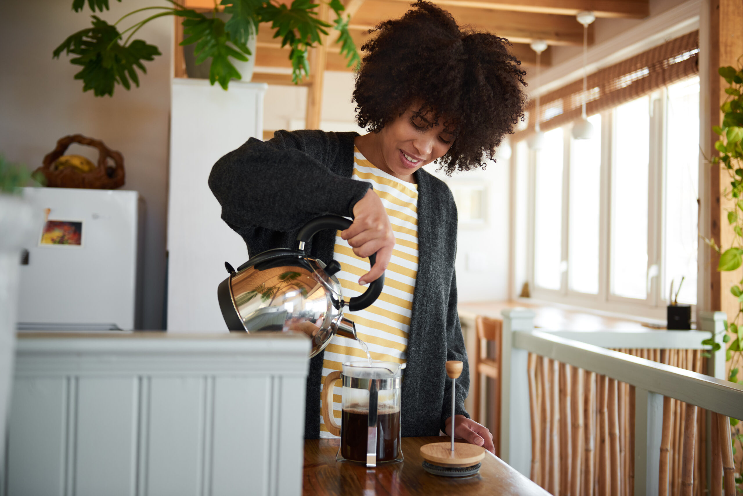 making coffee at home