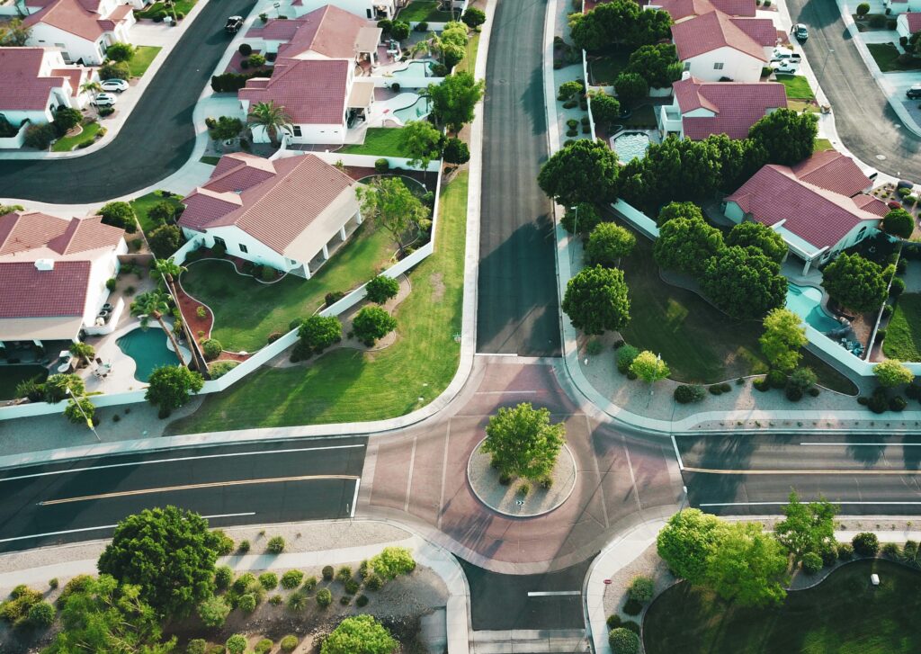 Interest Rates Mortgage pictured: residential neighborhood