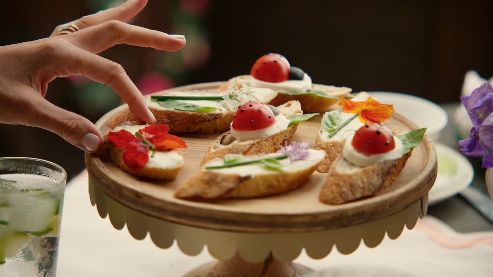 ladybug crostini