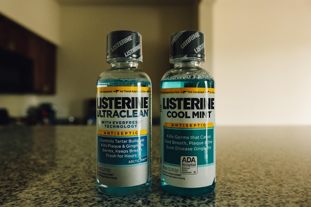 Two bottles of Listerine