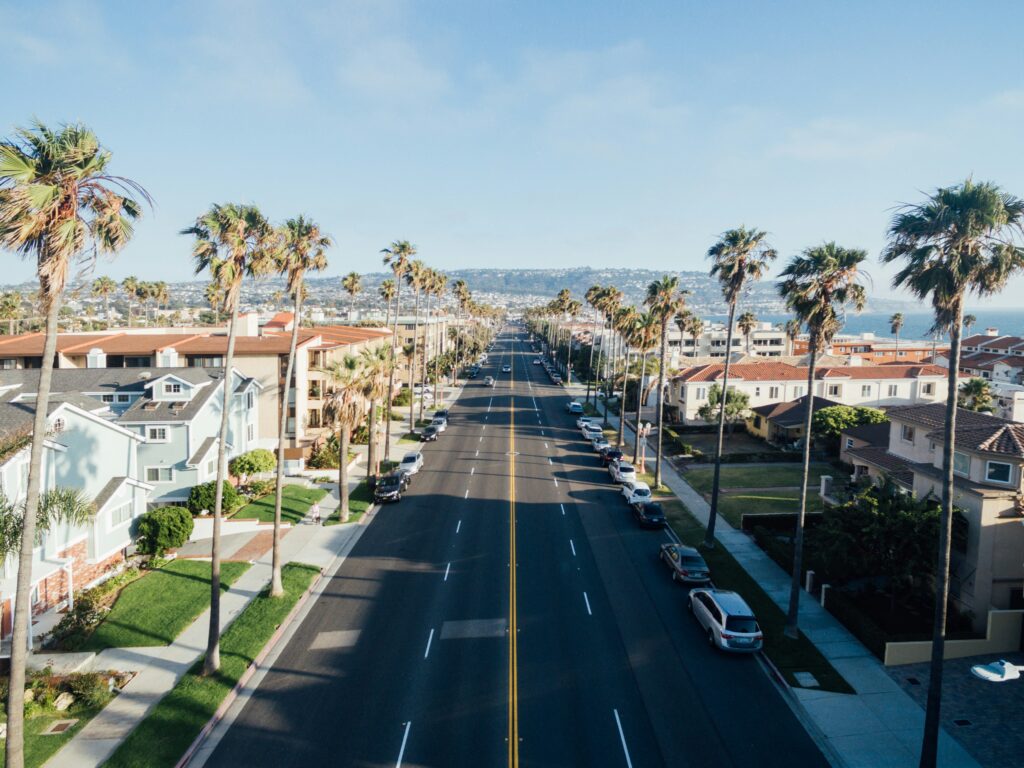 Homes in California are quite beautiful especially with the sunny weather.