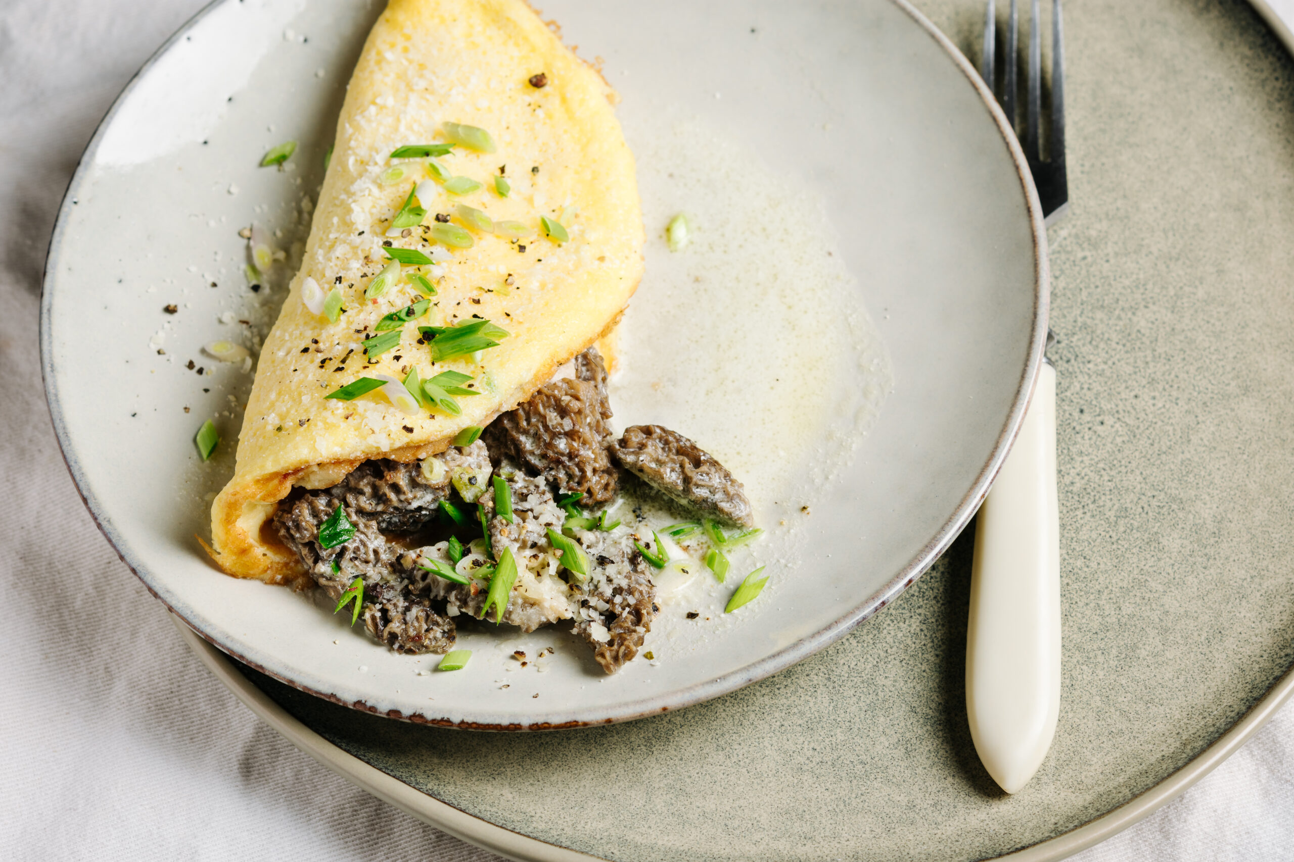 morel mushroom omelet