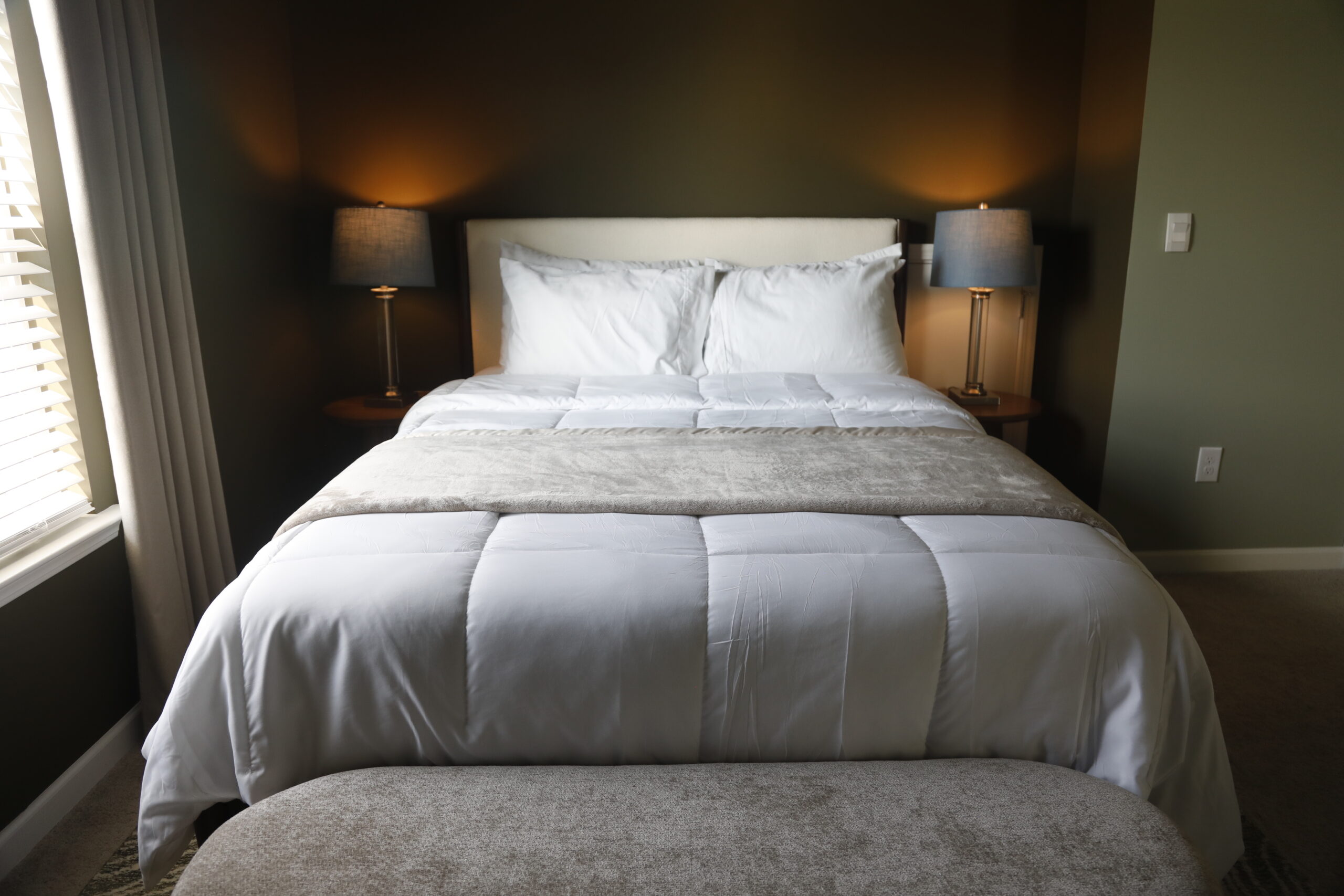 besan boucle bed frame