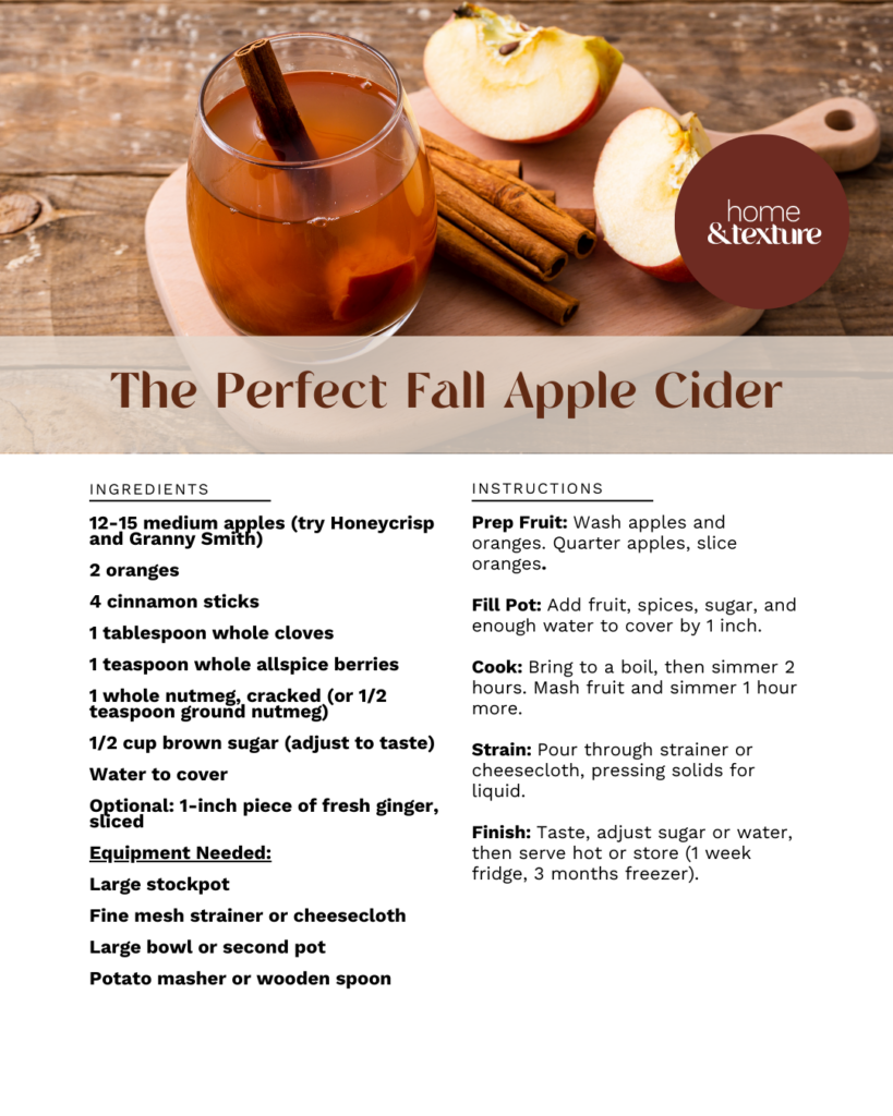 You Need To Try This Perfect and Easy Apple Cider Recipe - Home & Texture